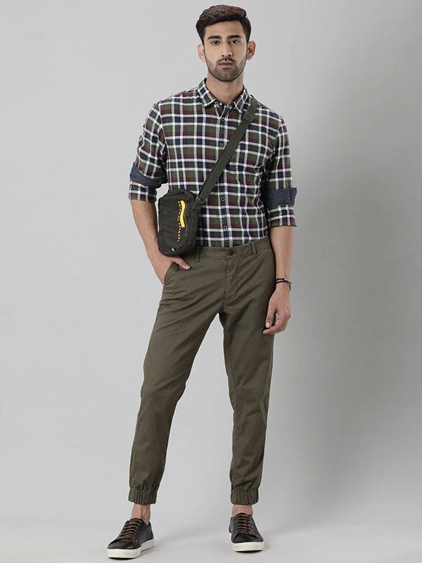 Indian Terrain Men Green Shirt